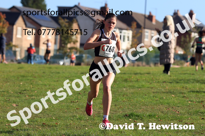 Womens Under-18s 2026 Northern Cross Country Relays, Graves Park, Sheffield. Photo: David T. Hewitson/Sports for All Pics